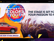 Tablet Screenshot of colorsofyouth.com